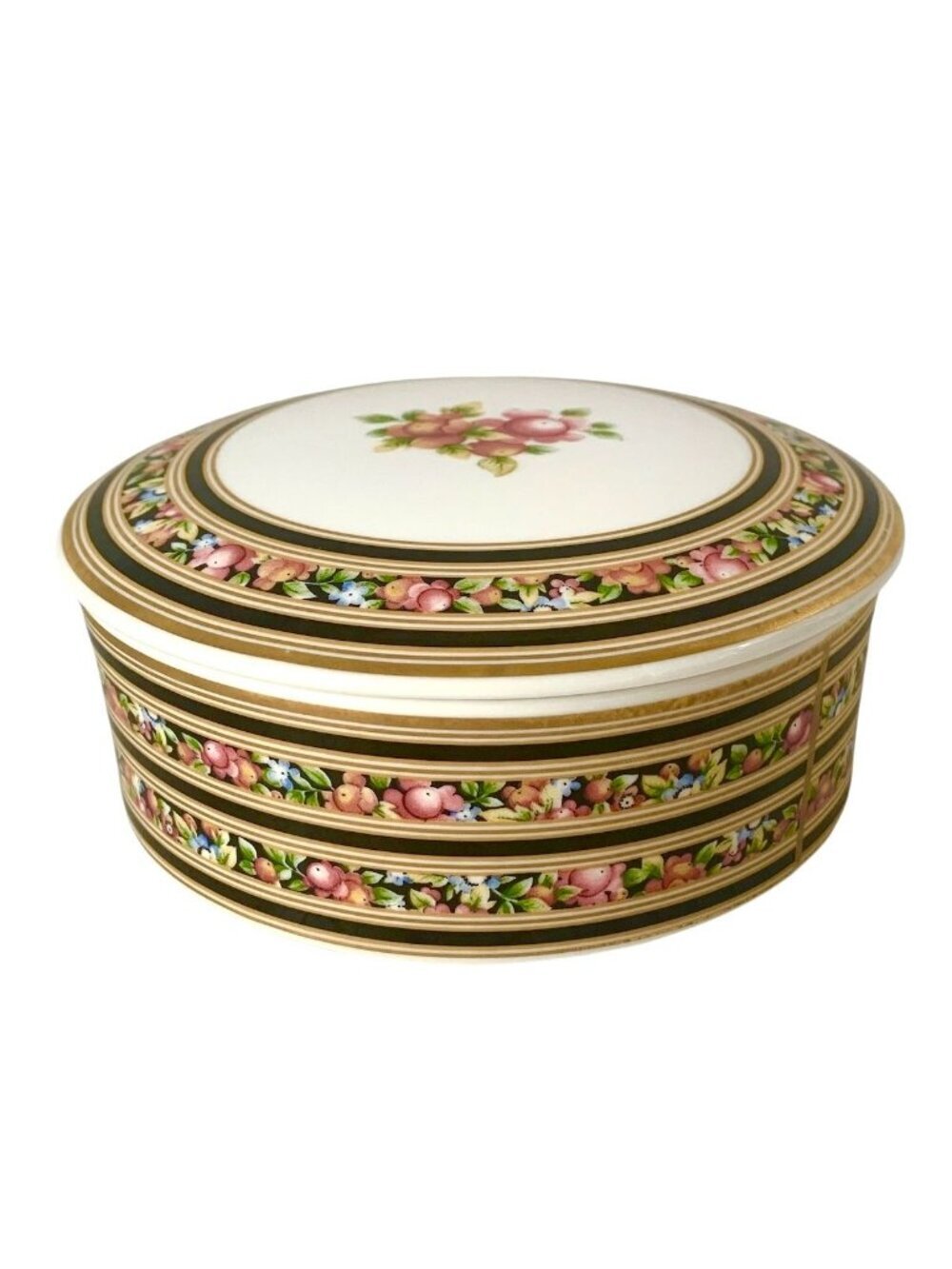 Wedgewood Round Trinket Box Lidded Box Clio Pattern Bone China